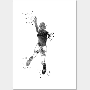 Female Handball Player Posters and Art